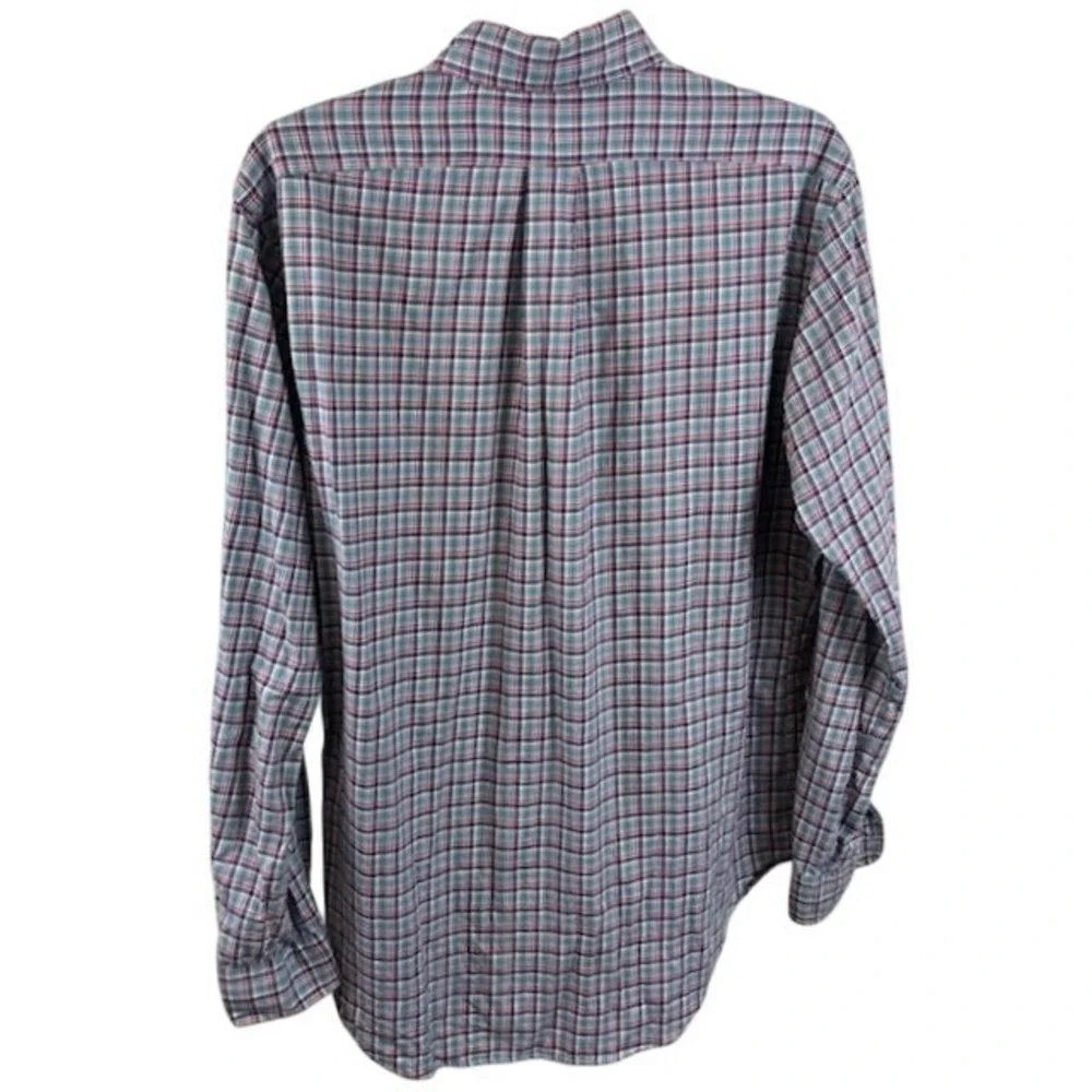 Ralph Lauren Men's Size Medium Plaid‎ Classic Fit Flannel Button Down Shirt